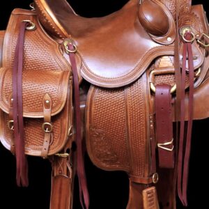 Old Timer Ranch Saddle with saddlebags -1779