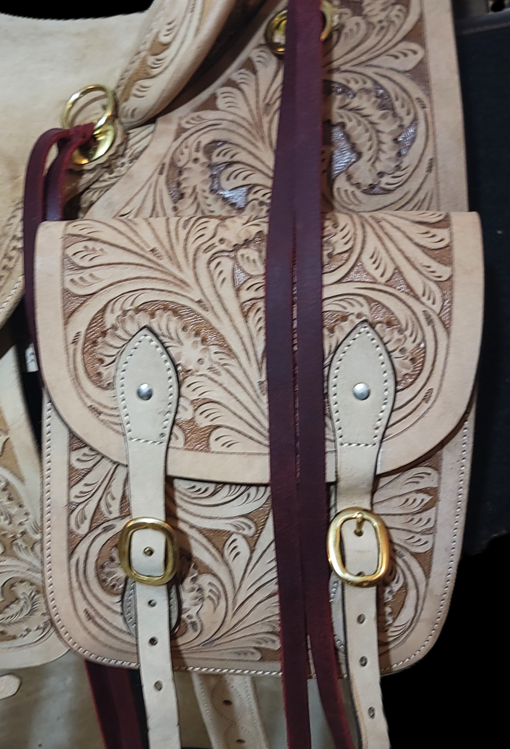 16" Wade With Saddlebags - Headstall - In Stock - Image 2